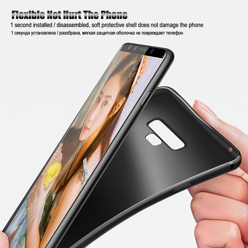 Для Samsung Galaxy S8 S9 S10 Plus Чехлы матовый Силиконовый тонкий противоударный мягкий TPU
