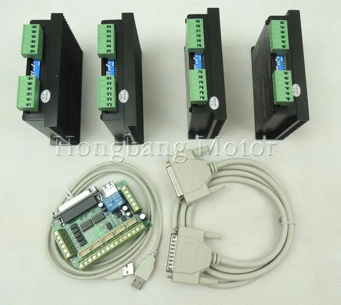 CNC маршрутизатор 4 оси комплект ST-M5045 шаговый двигатель драйвер заменить M542 2M542