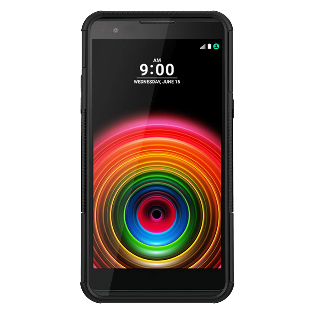 Coque For LG X Power K220DS XPower K220 Plastic Box Silicone Bracket Phone Case K210 K 210 220DS Protector Cover |