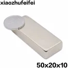 4 шт. 50*20*10 большие навальные супер сильные полосы Магниты редкоземельные неодимовые 50x20x10 N35 Бесплатная доставка 50 мм x 20 мм x 10 мм