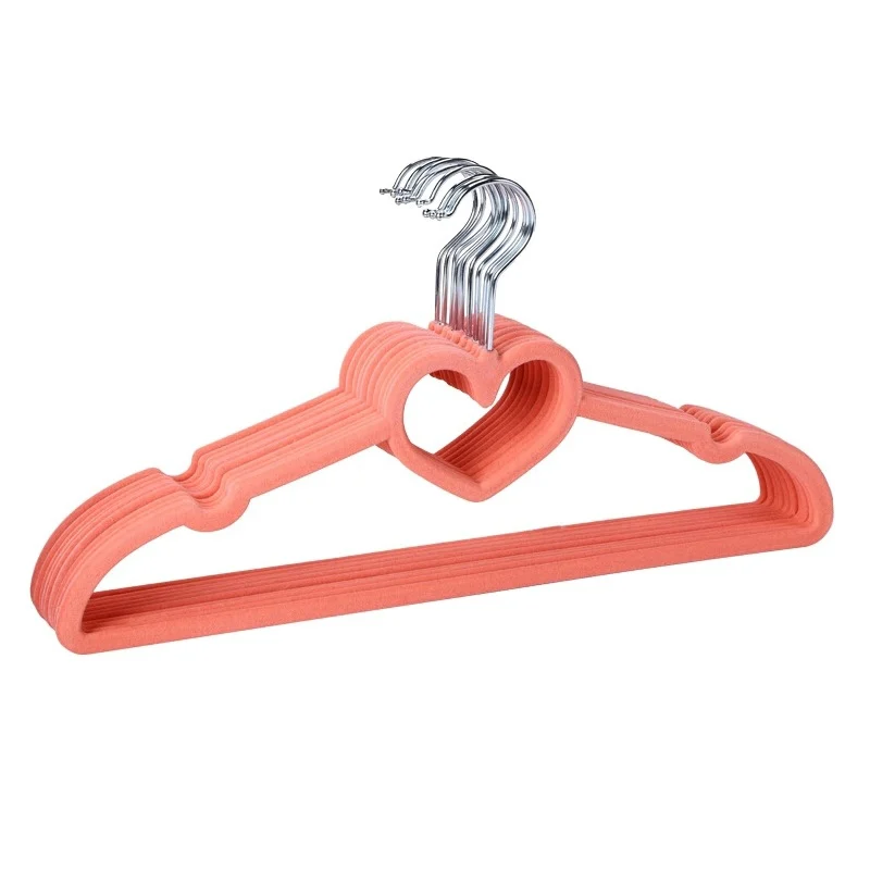 Бархатистая вешалка Sorplus/вешалка для одежды с сердцем пота розовый светильник (50