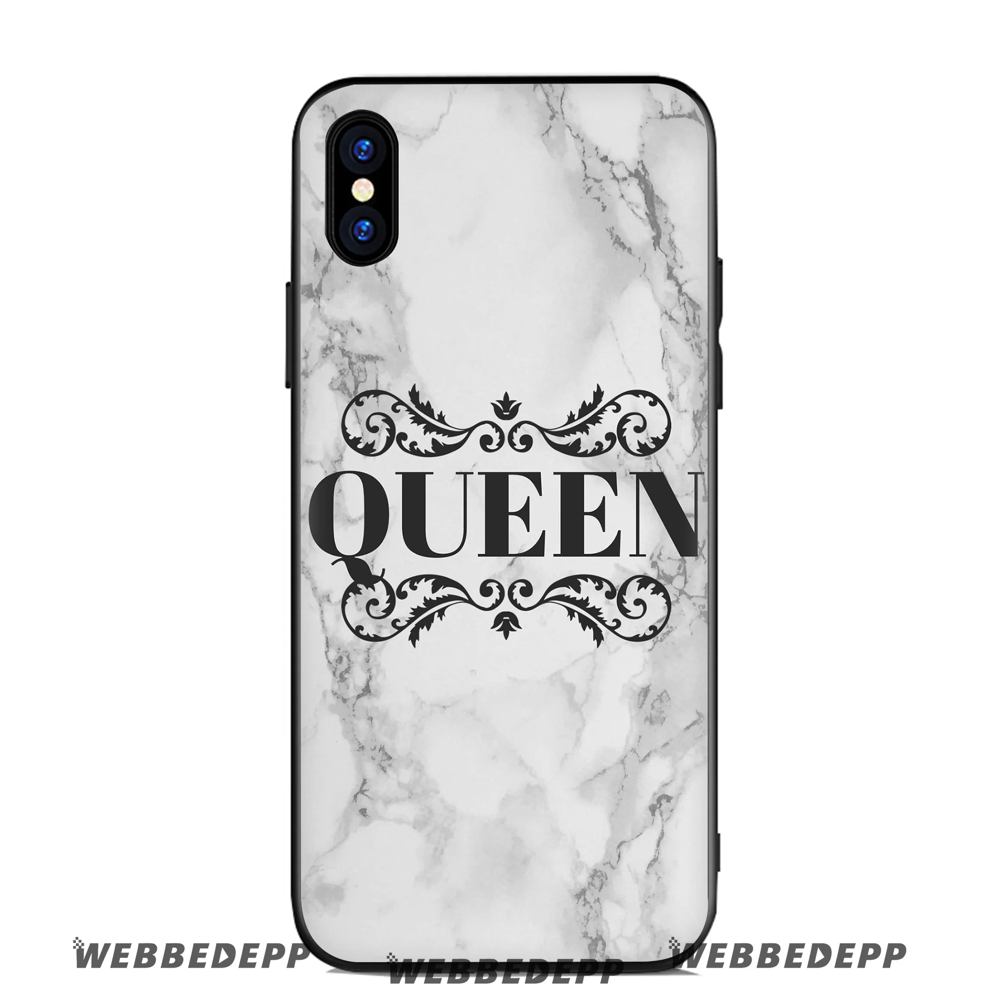 Мягкий силиконовый чехол WEBBEDEPP Queen Bands для Apple iPhone 11 Pro Xr Xs Max X или 10 8 7 6 6S Plus 5 5S SE TPU |