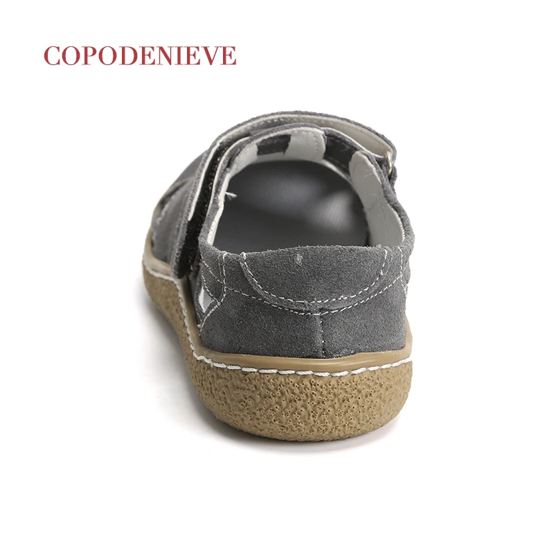 COPODENIEVE/сандалии для маленьких мальчиков; сандалии для малышей; детские сандалии; обувь для маленьких девочек; обувь из натуральной кожи для мальчиков и девочек