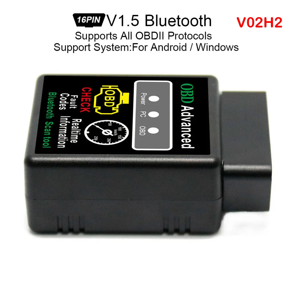 Новый OBD2 беспроводной V1.5 Супер Мини 16Pin Bluetooth интерфейс Автомобильный сканер