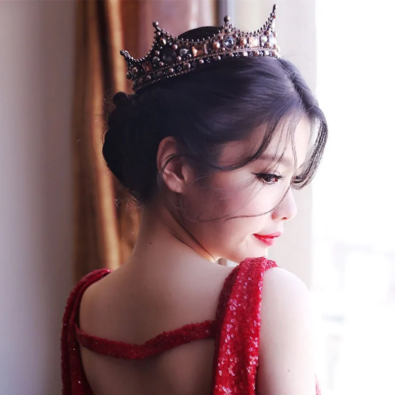 FORSEVEN новинка Ретро стиль барокко полностью круглые хрустальные бусины жемчуг