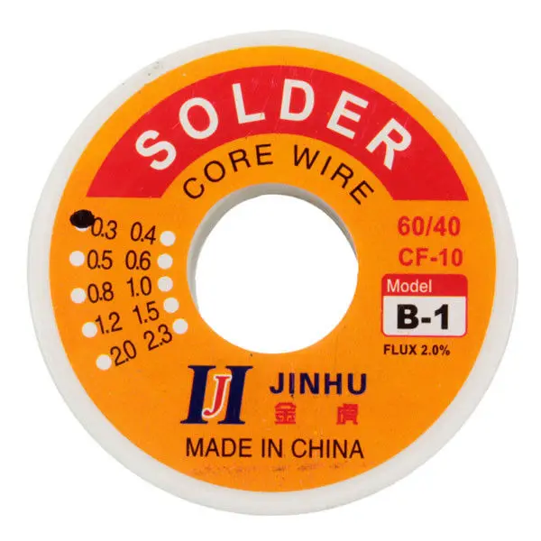 100g 0.7mm 60/40 Tin Lead Soldering Wire Reel Solder Rosin Core | Инструменты