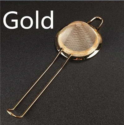Gold 1 шт серебряное медное Золотое Коническое коктейльное сито отлично подходит для удаления бит из сока Julep ситечко для коктейлей - Цвет: Gold