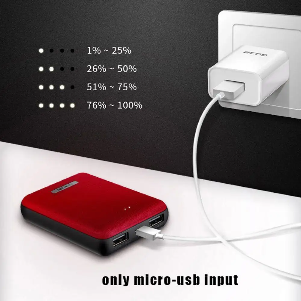 Scud mini power bank 10000 мА/ч меньше для xiaomi внешний аккумулятор маленький