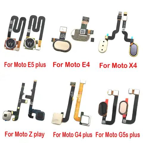 Новинка для Motorola Moto E4 E5 G4 G5 Plus кнопка Home датчик отпечатков пальцев Сенсорный датчик гибкий кабель лента запасные части
