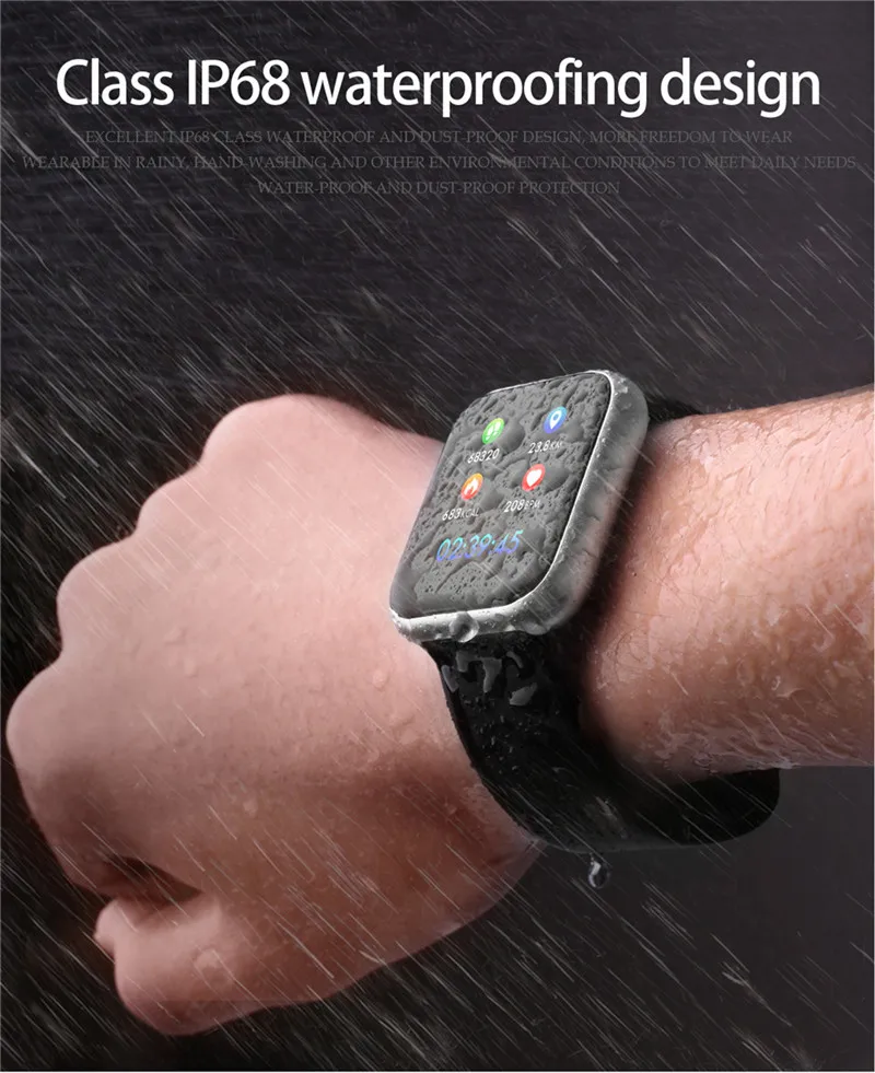 Женские IP68 Водонепроницаемые Смарт-часы P70 P68 Bluetooth 4,0 Смарт-часы для Apple IPhone LG монитор сердечного ритма фитнес-трекер