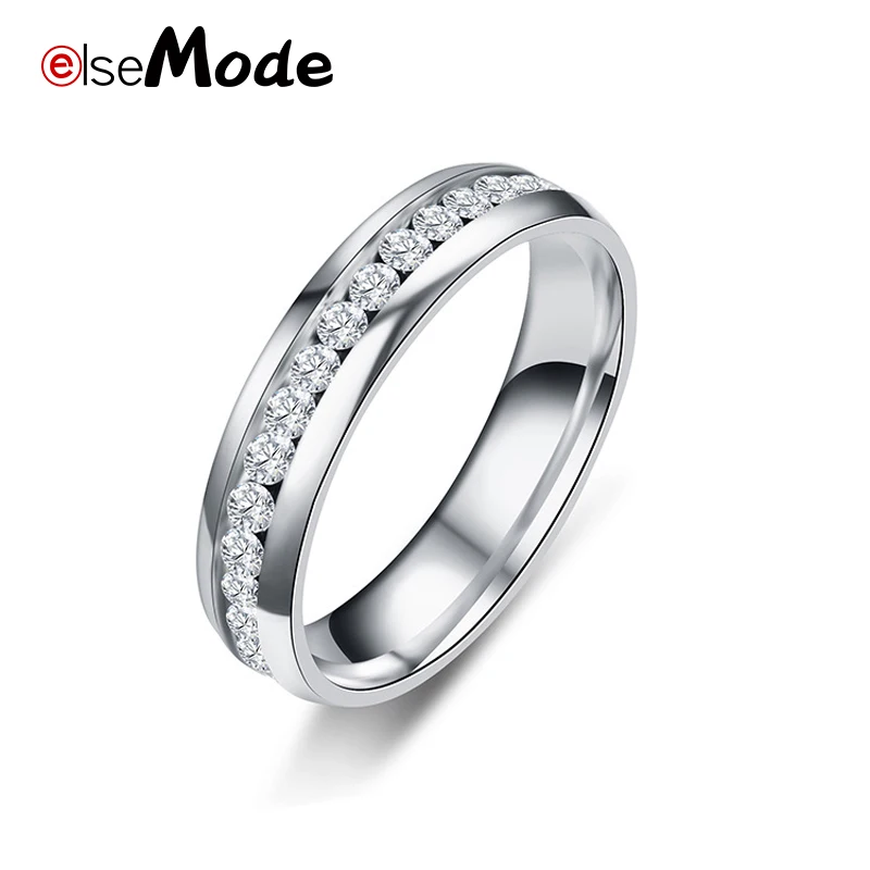 Модное кольцо ELSEMODE из нержавеющей стали 316L черного и золотого цвета с