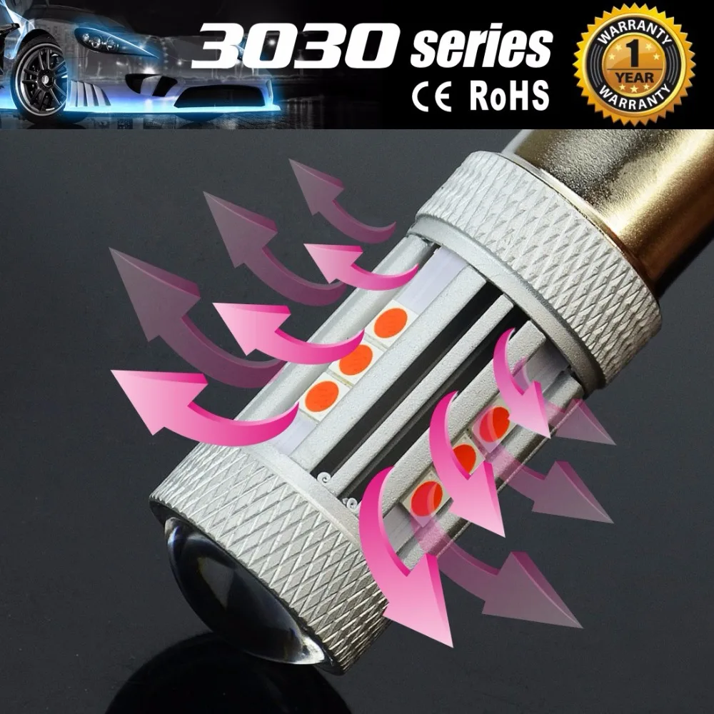2 шт. 1157 Bay15d P21/5 W светодиодный лампы чрезвычайно яркие 3030 чипы 2057 2357 7528 светодиодный лампы, блестящий красный белый