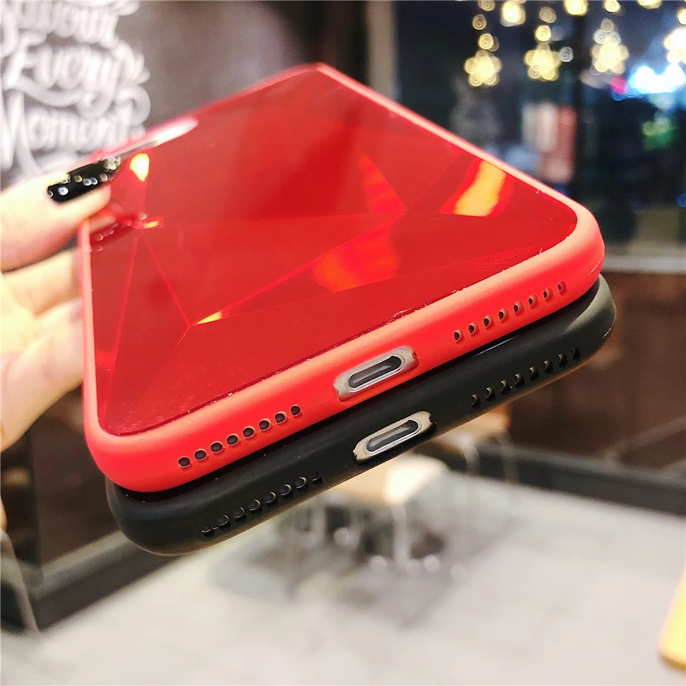 3D Алмазный блестящий чехол для iPhone 6 6s 7 8 Plus X XR XS Max мягкий телефона Роскошный