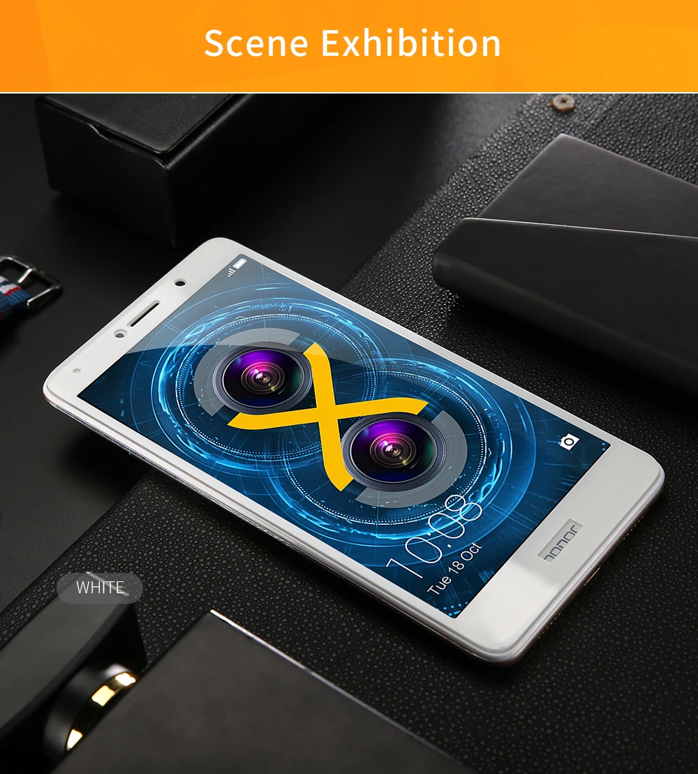 10pcs/lot Wholesale Lenuo CF Soft Edge 9H Full Tempered Glass Screen Protector For Huawei Honor 6X huawei mate 9 lite Film | Мобильные
