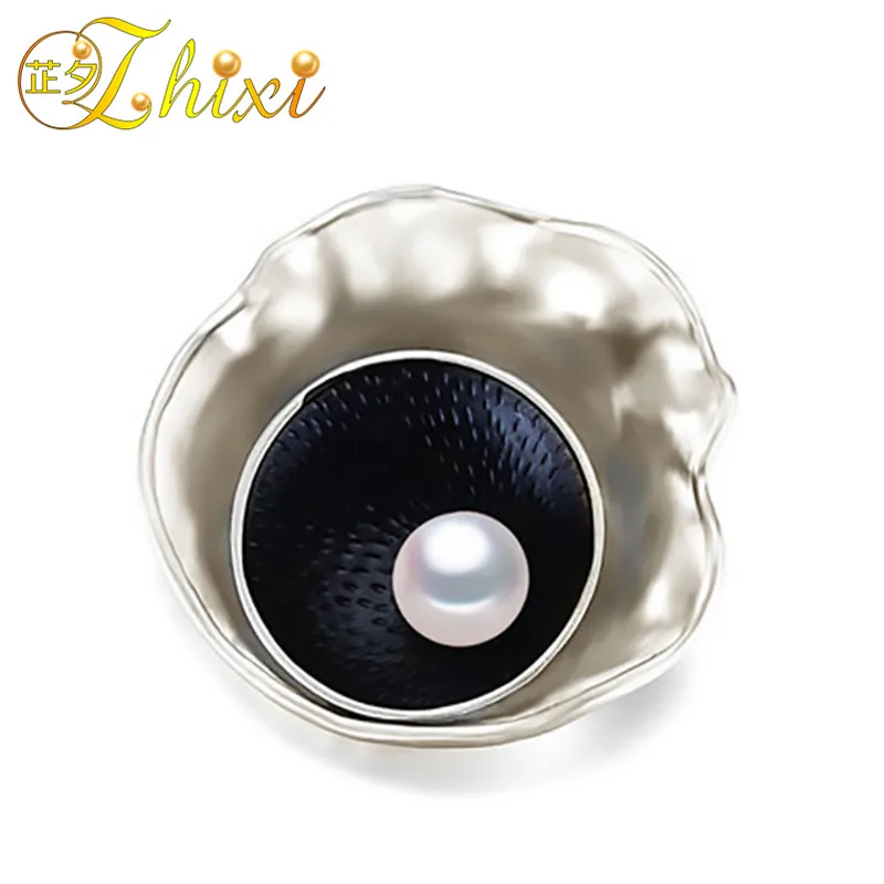 ZHIXI Женская белая брошь с натуральным пресноводным жемчугом модные на юбилей в