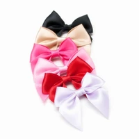 500pcs dhl free shipping 2 inch black mini polyester satin ribbon garment accessory bows