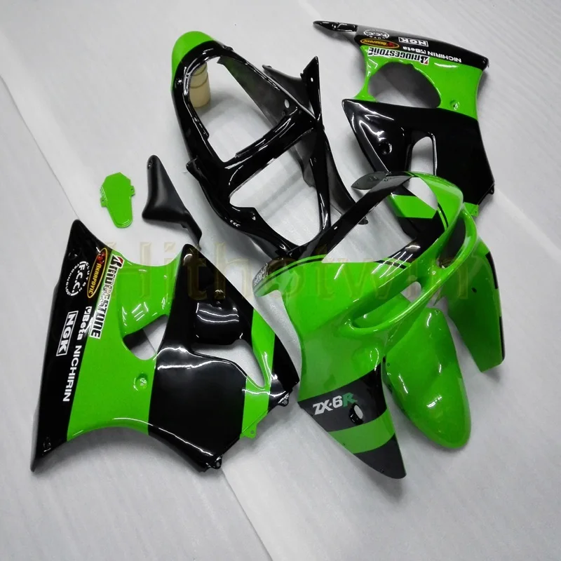 Мотоцикл обтекатель для ZX6R 636 1998 1999 ZX-6R ABS Бесплатная болты + зеленый тела крышка M2 |
