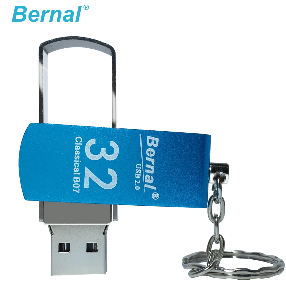 Bernal вращающаяся Металлическая usb-флеш-память 2 0 128 МБ 1 ГБ высокоскоростная