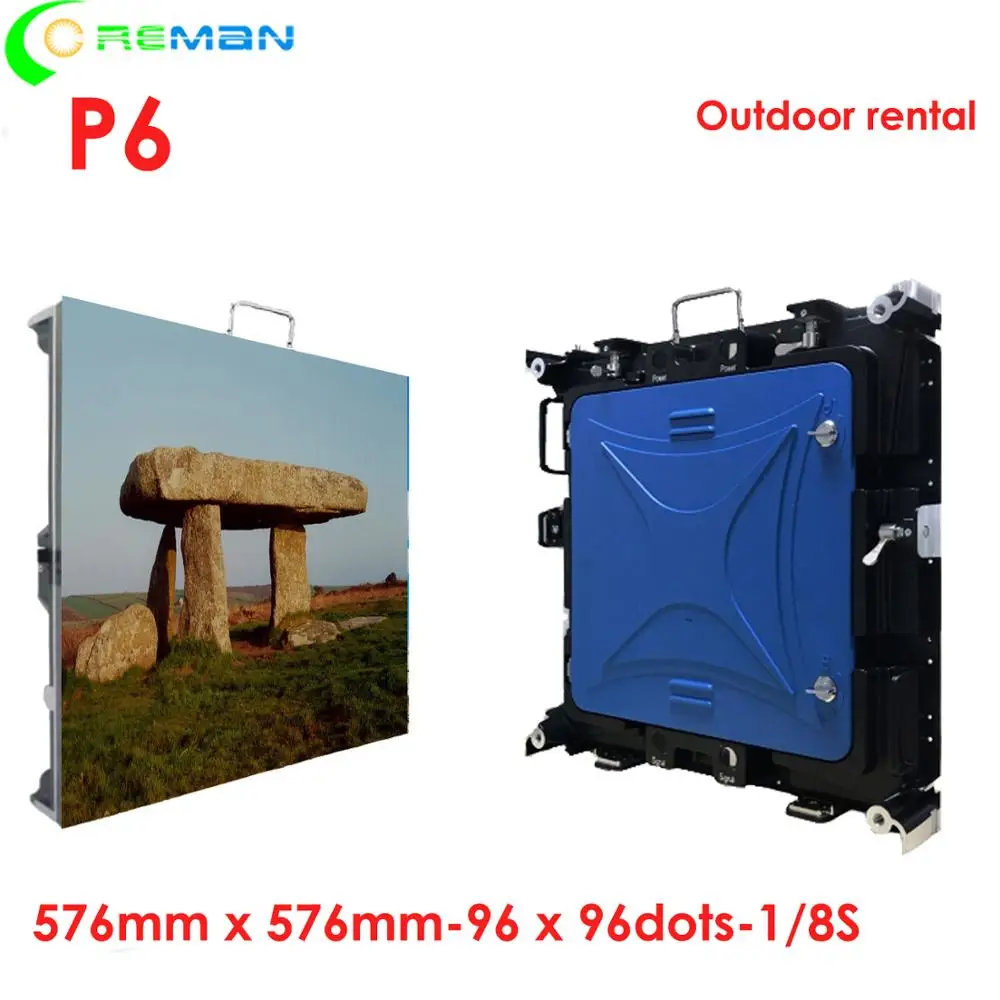 Coreman P6 96x96 точечная матричная светодиодная панель 576x576 мм smd наружная аренда