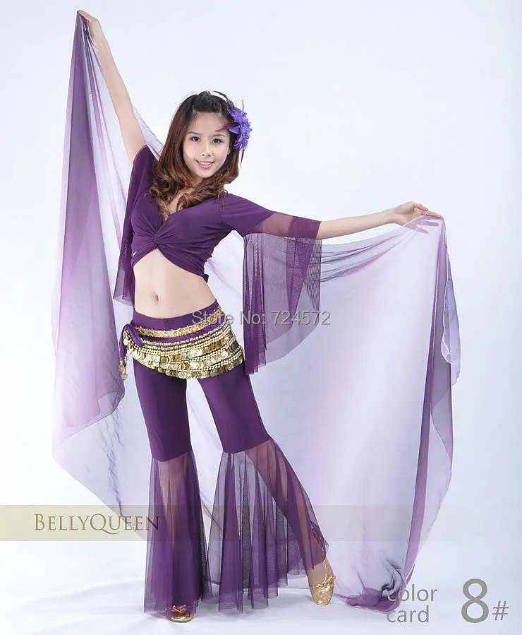 Танец живота вуаль шелковый шарф ручной пряжи | Тематическая одежда и униформа