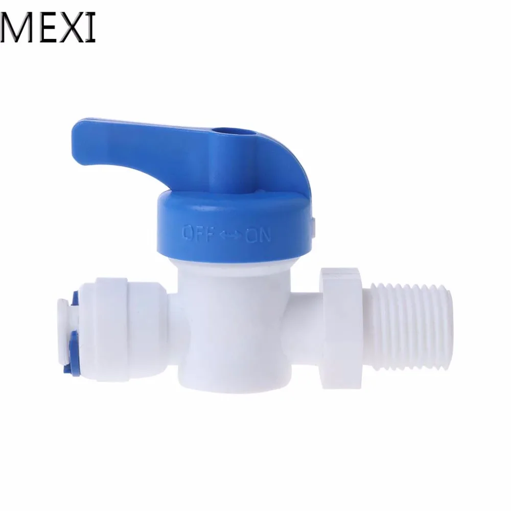 MEXI прямой встроенный шаровой клапан Трубка быстрого подключения RO воды обратного осмоса системы