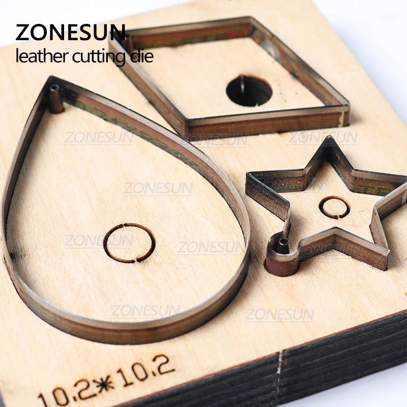 ZONESUN T8 DIY Custom Cutter кожаные серьги для высечки кожаных сережек стальных