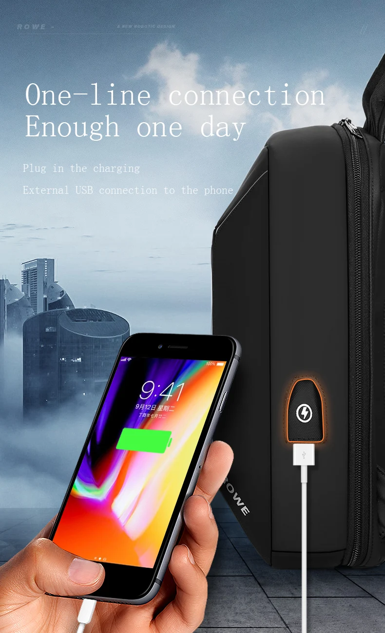 Новинка, мужская повседневная сумка через плечо с зарядкой через usb, водоотталкивающая сумка-мессенджер для путешествий, мужская сумка-слинг