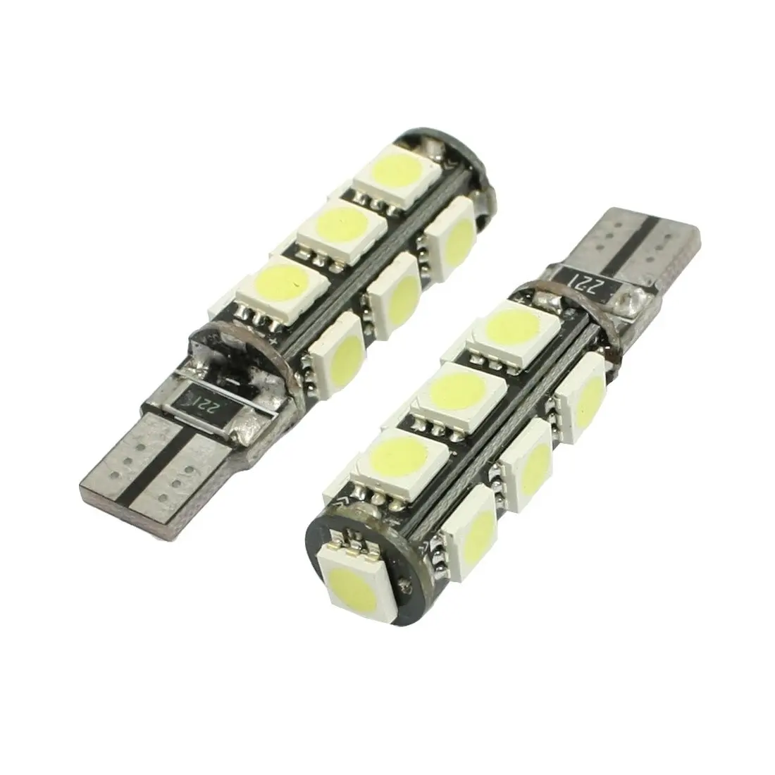 2 шт. T10 W5W 194 168 автомобильный белый Canbus без ошибок 5050 SMD 13 Светодиодная лампа |