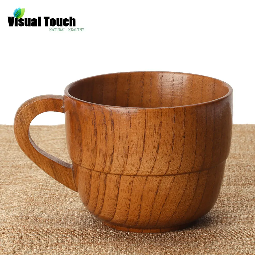 Деревянная кружка с рукояткой деревянная посуда ручной работы инструменты для