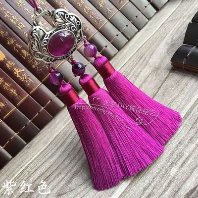 7 Длина 13,5 см DIY ювелирные аксессуары, цепочка на свитер из цинкового сплава полые Ювелирные изделия комбинация из вискозного шелка кисточки кисточка ремешок уха - Цвет: 7