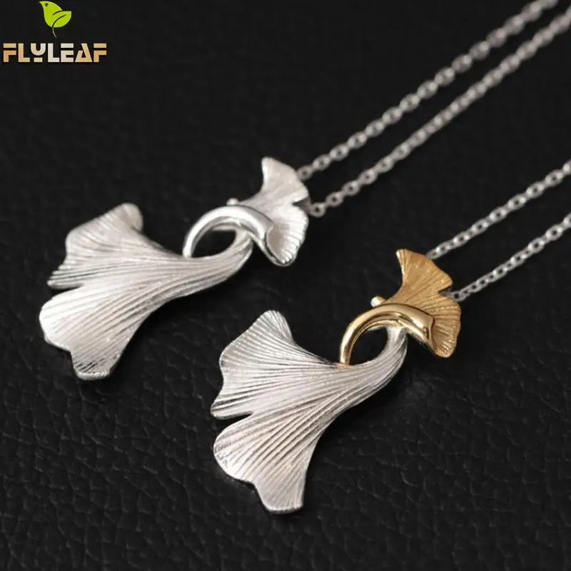 Flyleaf Hand Ginkgo колье с кулонами из листьев и для женщин высокое качество подарок леди