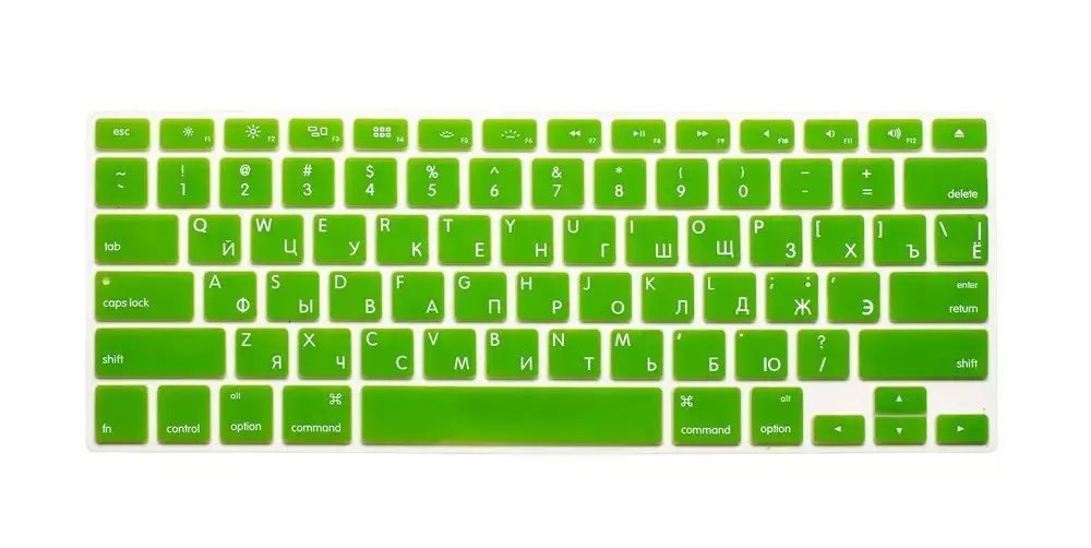 Защитный чехол для Macbook Air Pro Retina 13/15/17 дюймов ноутбука с русскими буквами