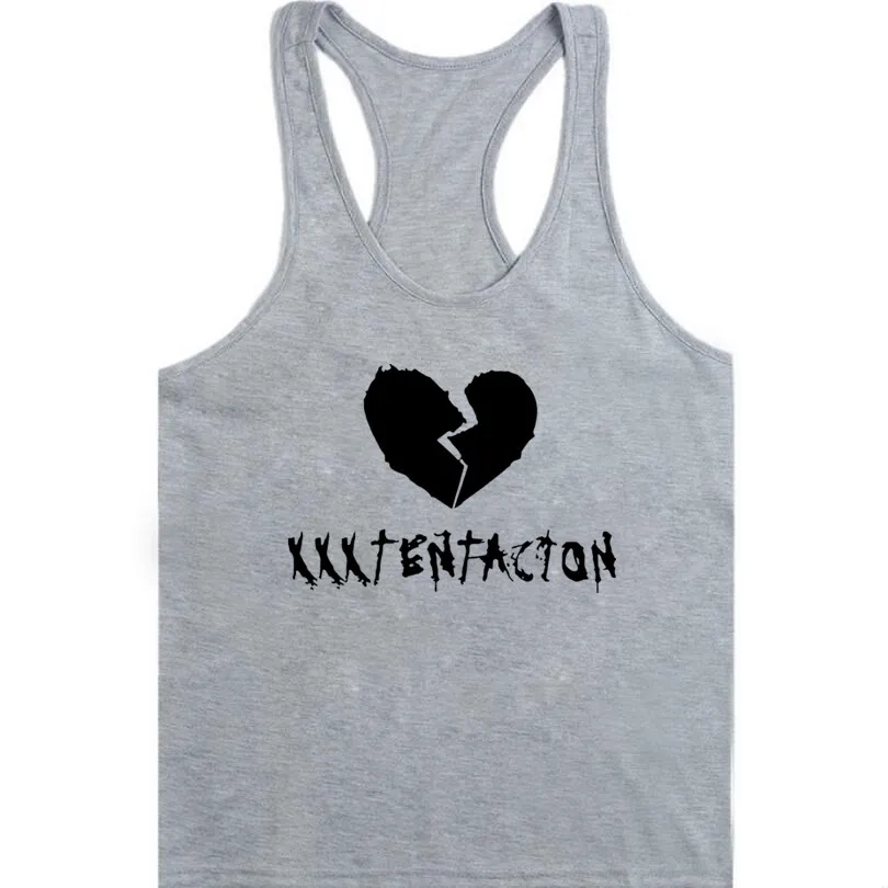 Забавная одежда тренировки жилет Мода 2018 тренажерные залы майка новый Xxxtentacion