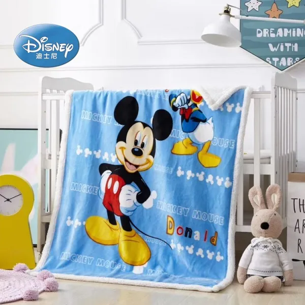sherpa backing 6 Одеяло disney Mickey mouse из кораллового флиса с шерпой и подложкой, 100x140 см, покрывало для малышей, детей, на кровать, кроватку/диван, осенне-зимнее одеяло - Цвет: sherpa backing 6