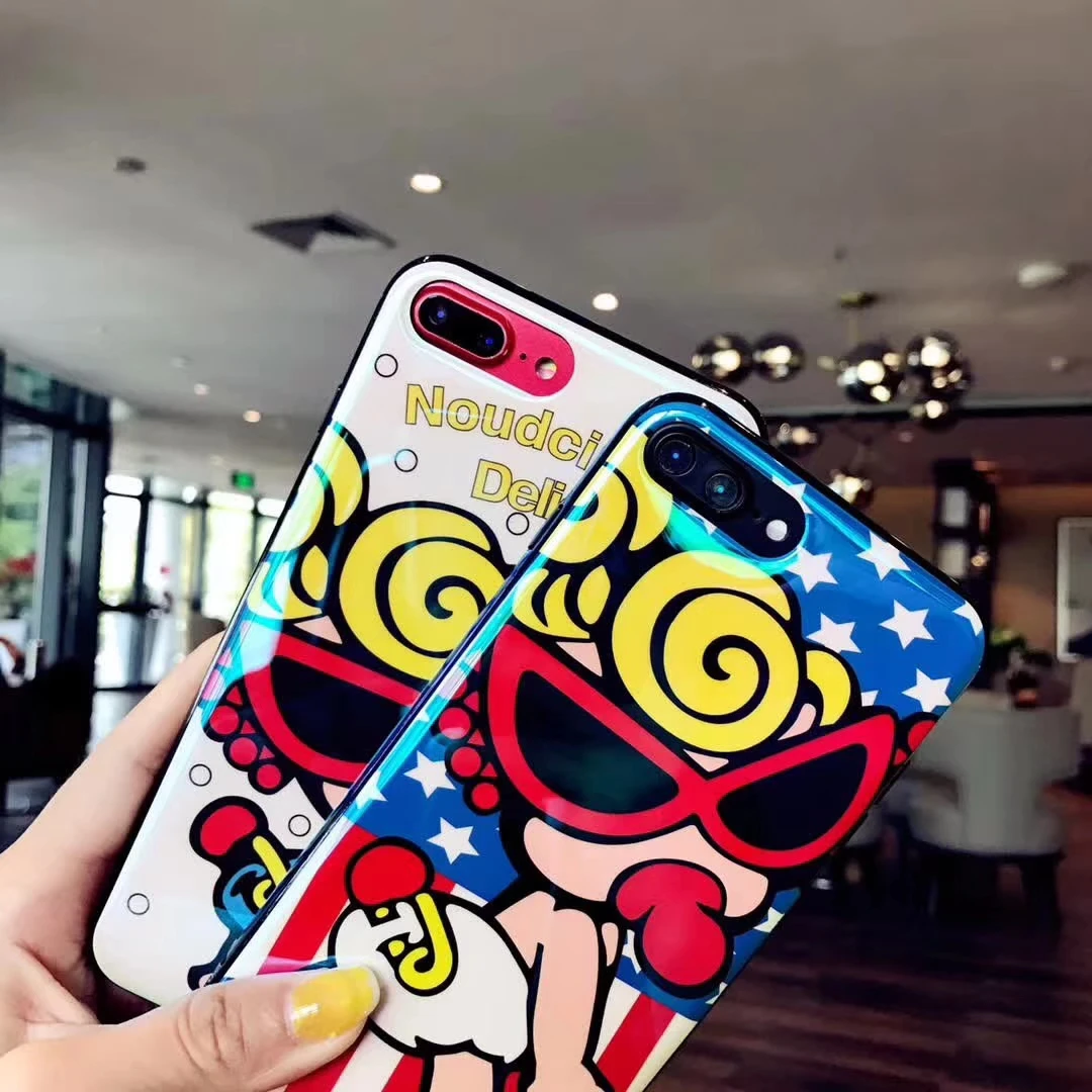 Супер мультфильм детский истерический мини-чехол для телефона iPhone Xs Max Xr X 10 8 7 6 S