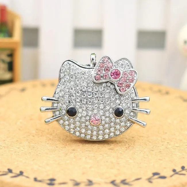 USB флеш накопитель 128 ГБ металлический Hello Kitty кошачий стиль 8 16 32 64 256 512 2 0 карта