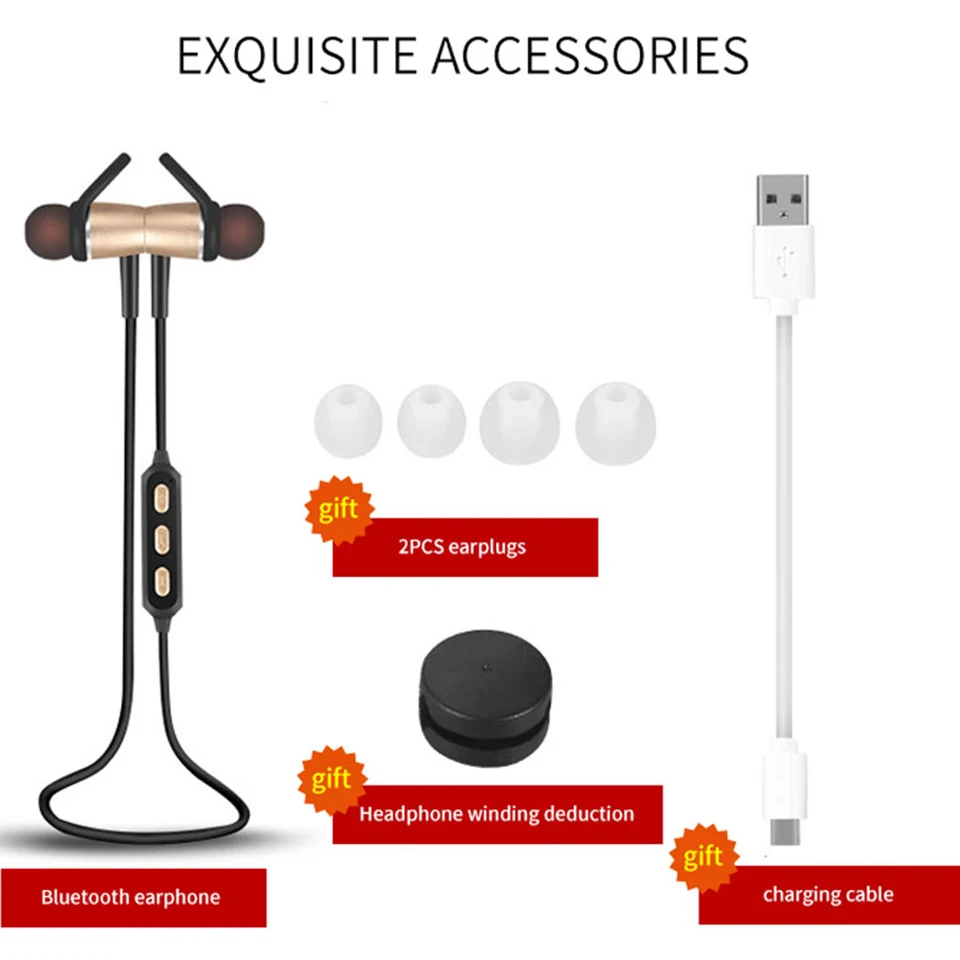 Bluetooth гарнитуры беспроводные наушники с шумоподавлением спортивные