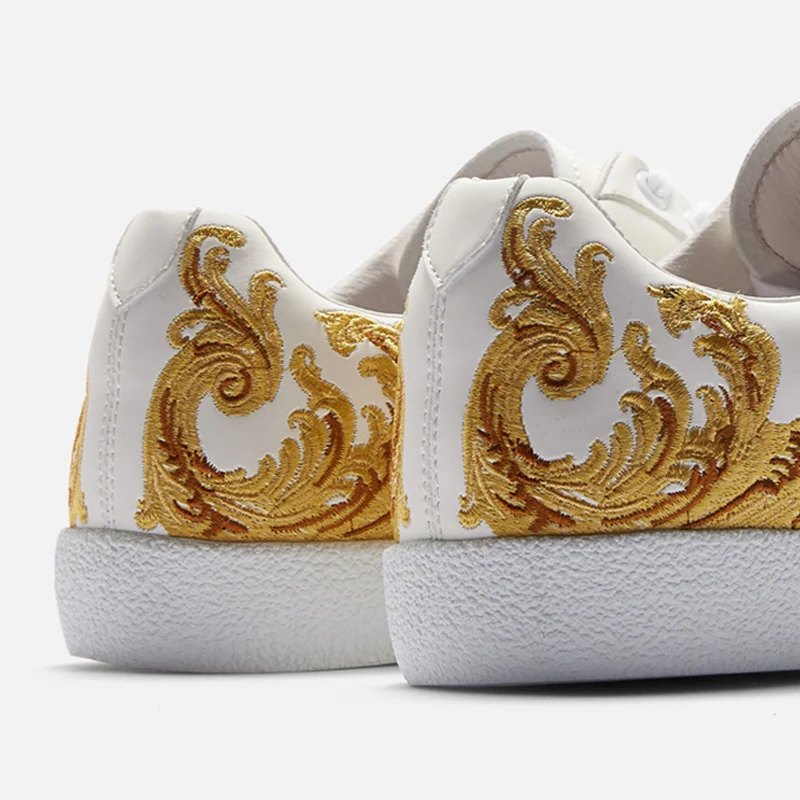 Delivr/Мужская обувь повседневная Роскошная для влюбленных пар с вышивкой мужские и