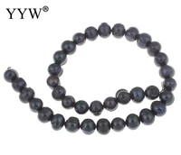 high quality 11 12mm 100 natural freshwater pearl beads black potato pearl loose beads for diy necklace bracelat jewelry making