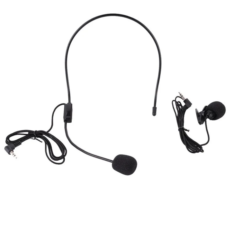 Универсальный 3 5 мм мини портативный микрофон с проводной гарнитурой зажим для