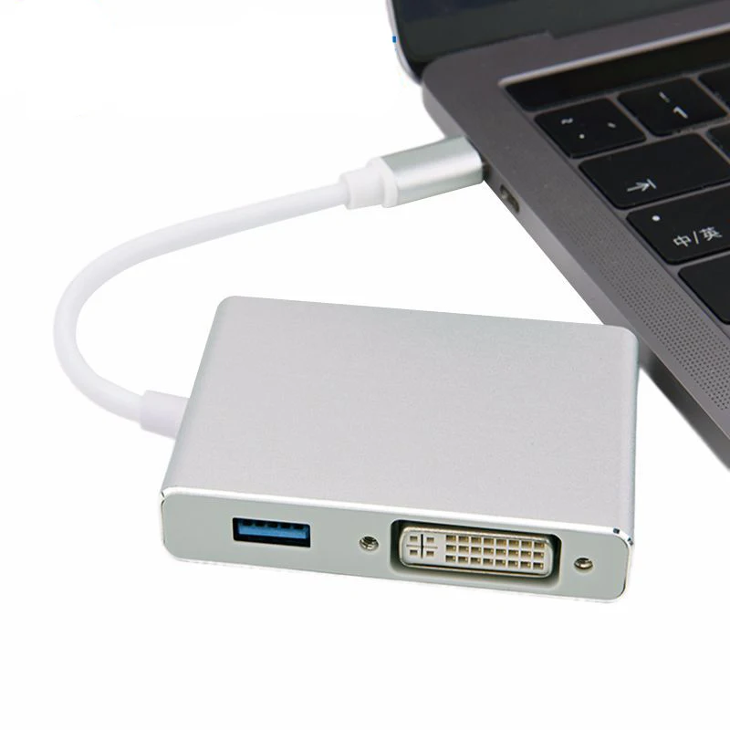 Baolyda USB C к HDMI 4K адаптер Thunderbolt 3 концентратор 1 Type VGA DVI мульти для MacBook/Pro Chromebook