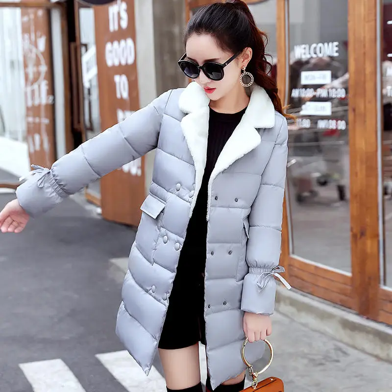 

Winter Jacket Women Clothes Yellow Warm Thicken Long Parka Female Cotton Padded Winter Coat Women Jaqueta Feminina Inverno C4776