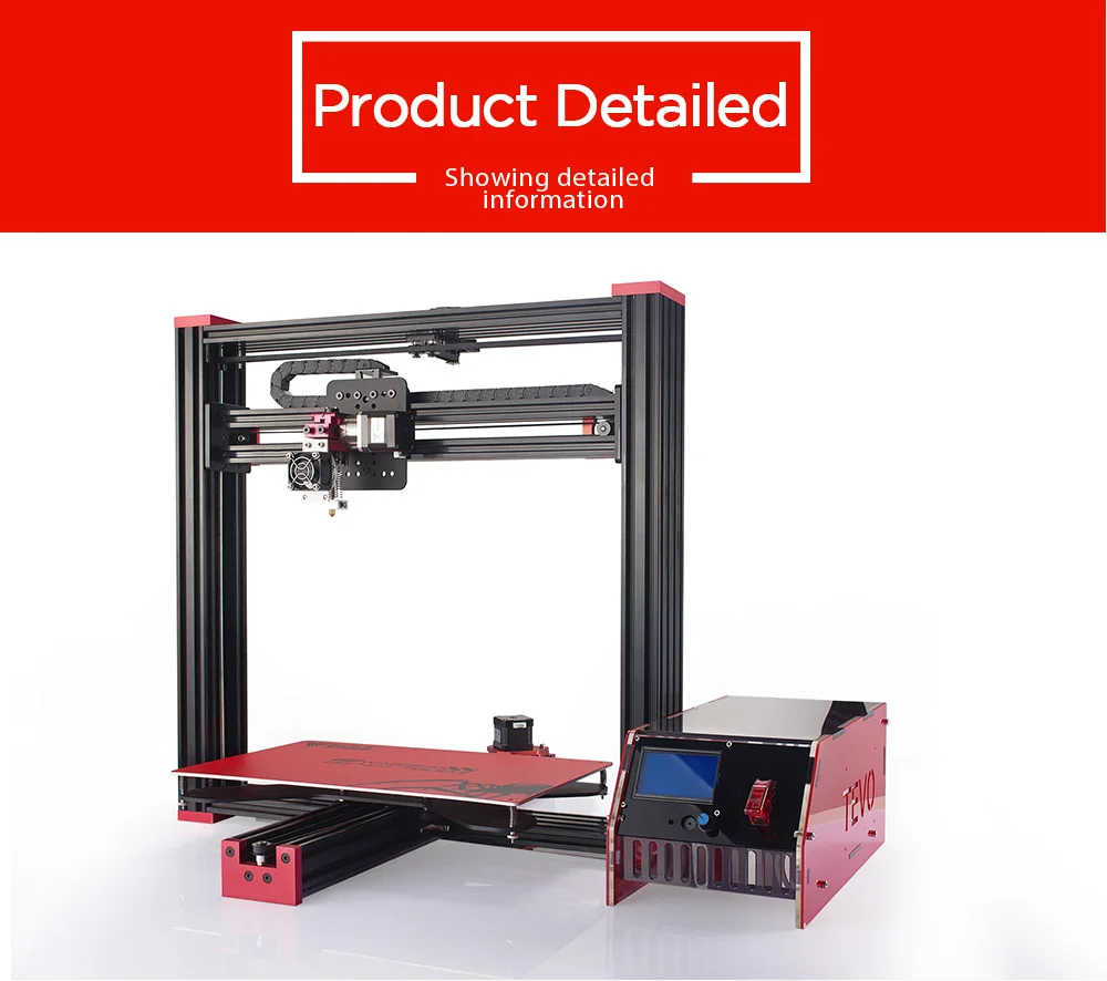2018 TEVO Impresora 3D Black Widow Printer 370*250*300mm MK3 Aluminum Hot bed for OpenBuild Aluminium Extrusion fastship | Компьютеры и