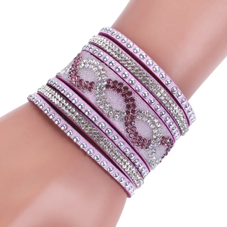 Женский кожаный браслет 10 цветов регулируемый размер 1 шт.|bracelet findings|bracelet slavejewelry