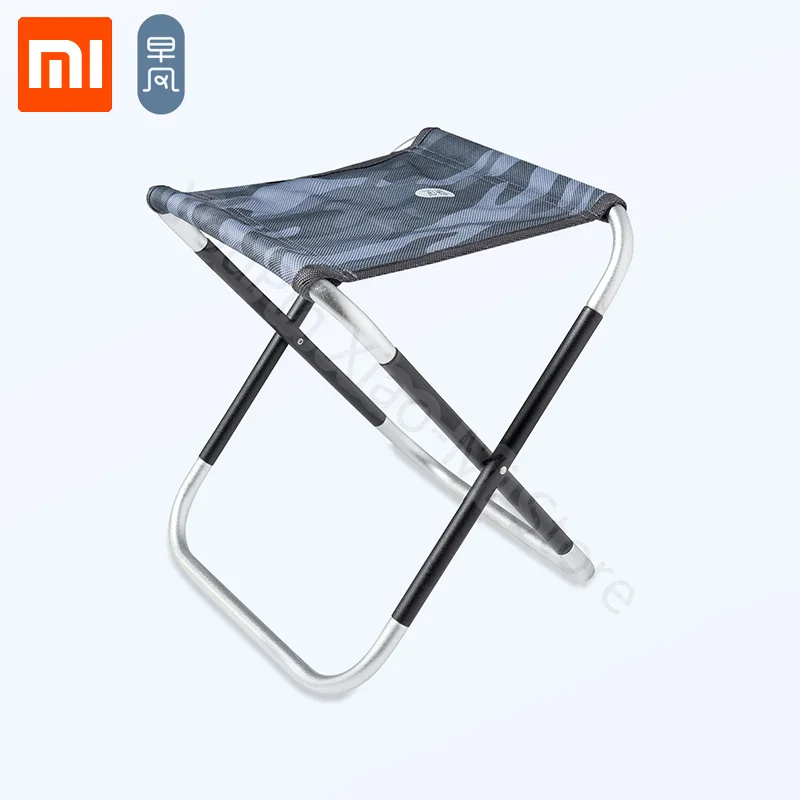 Xiaomi Youpin Outdoor Folding Stool Portable Aluminum Alloy Leisure Small Bench Sketch Chair Sishing With Storage bag | Электроника