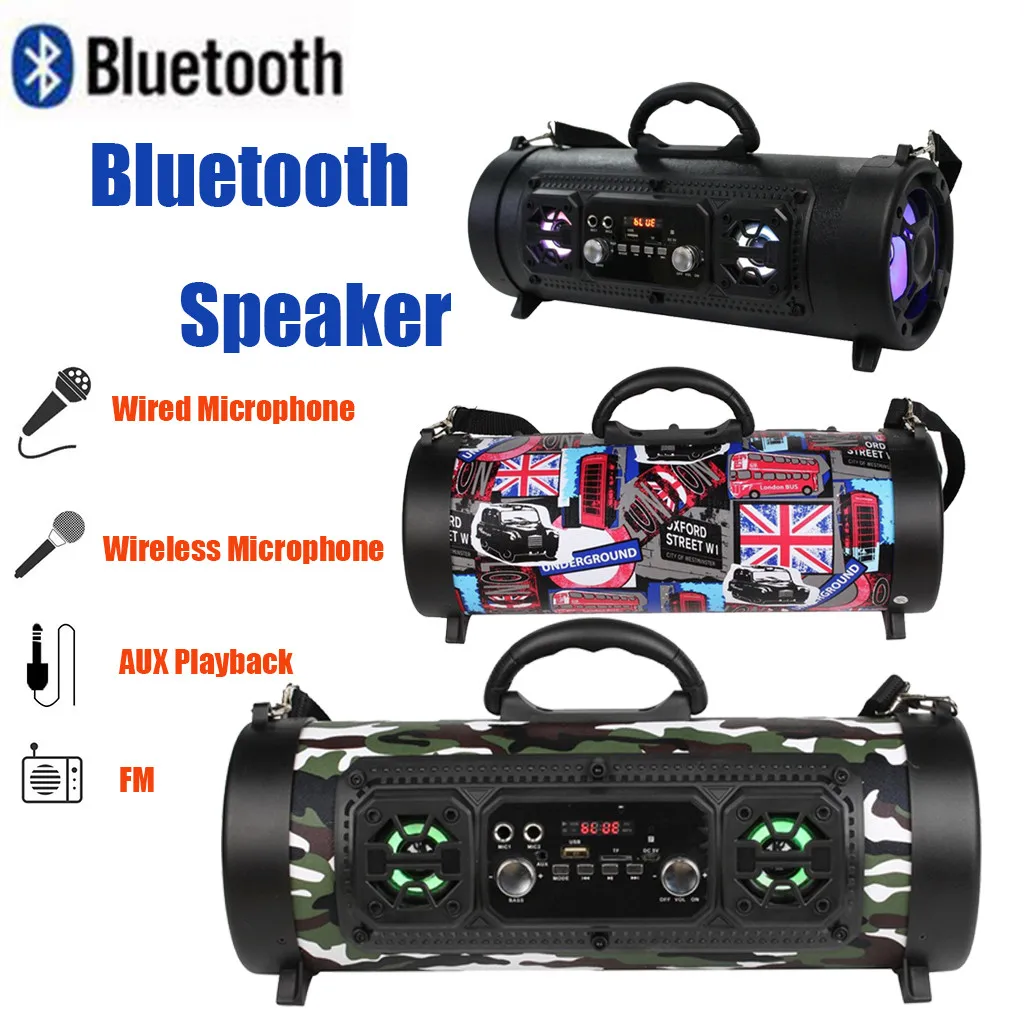 Portable Speaker Bluetooth FM Radio Is KTV 3D Audio System Subwoofer Bar | Электроника