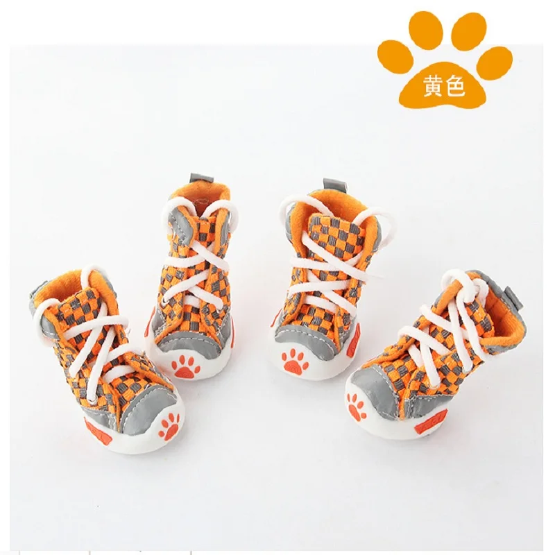 4 шт./компл. зимняя обувь для домашних животных Водонепроницаемая
