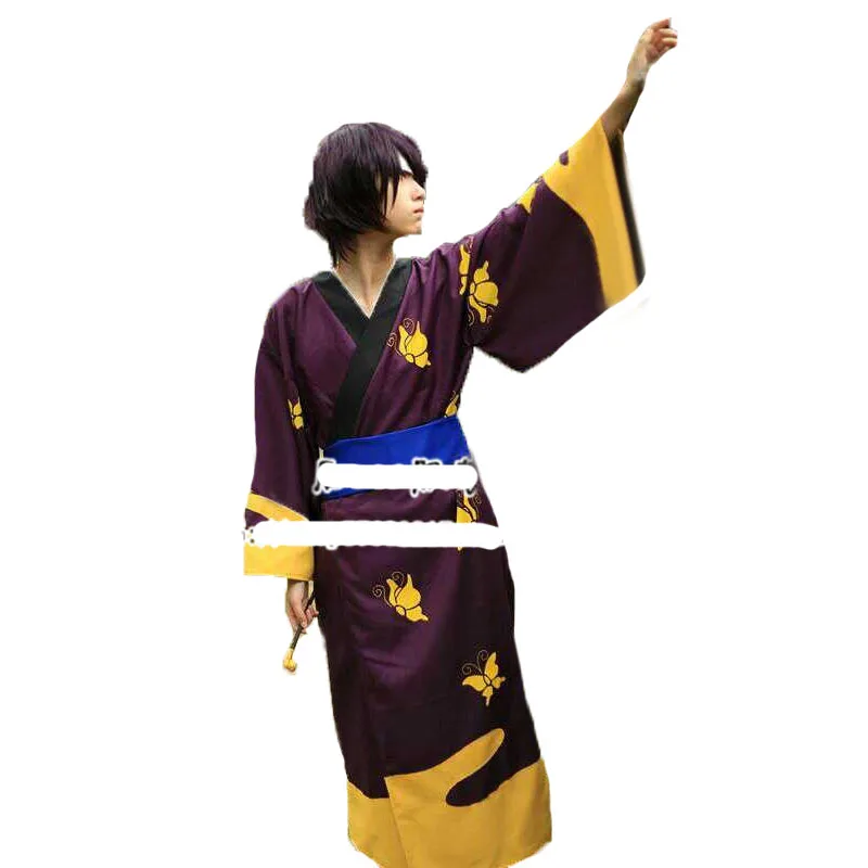 GinTama shinsuke Takasugi kimono coat Cosplay Costume 11 | Тематическая одежда и униформа