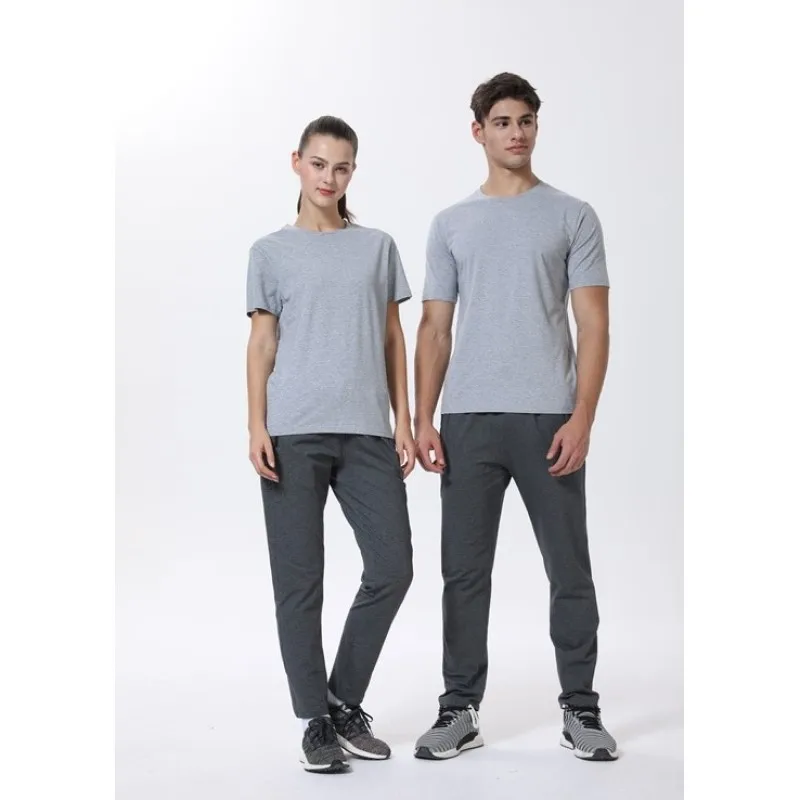 

HOWE AO Spring and Summer Men's and Women's Leisure Pants New Korean Elastic Small Foot Sports Pants Cotton Cover Twisted Fabric