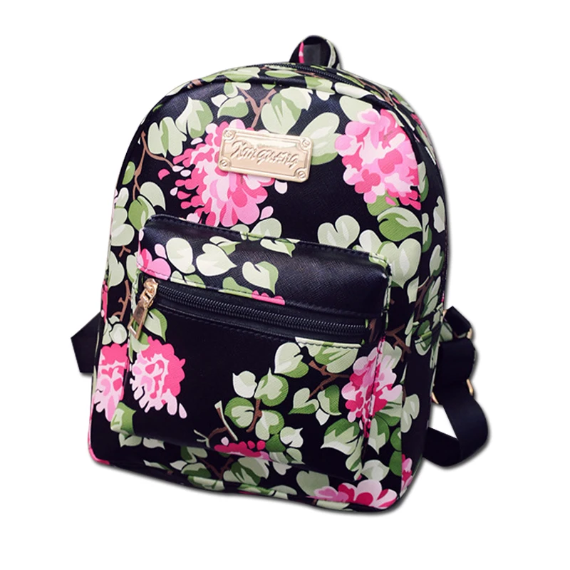 Новый горячая распродажа лето 2019 корейский женский рюкзак с цветочным принтом